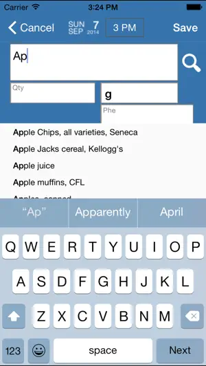 AccuGo for PKU screenshot 2