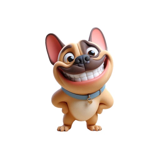 Goofy French Bulldog Stickers icon