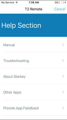 Starkey T² Remote screenshot 3