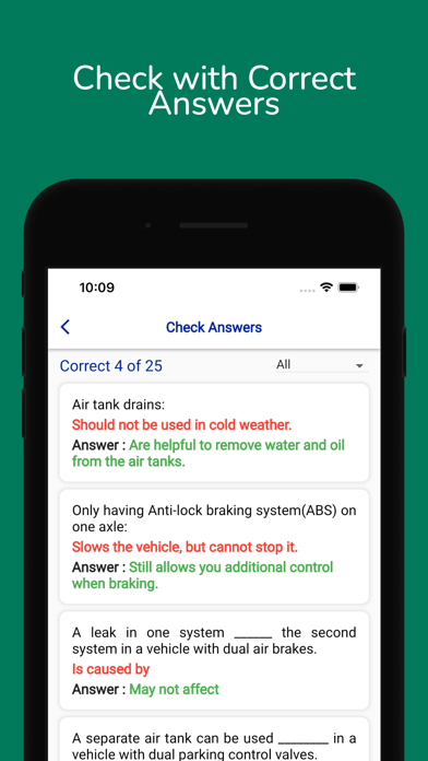 Vermont CDL Permit Practice Screenshot