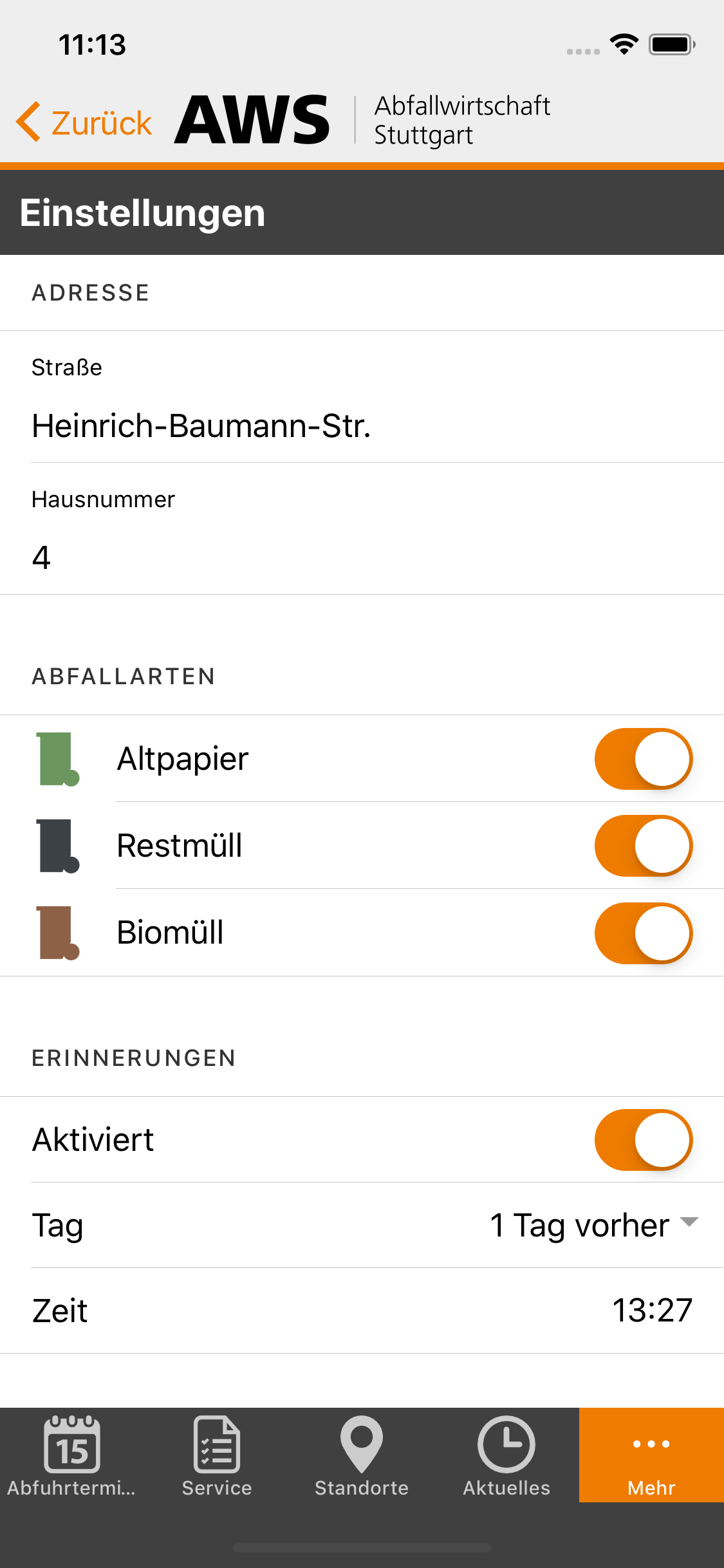 Abfallwirtschaft Stuttgart