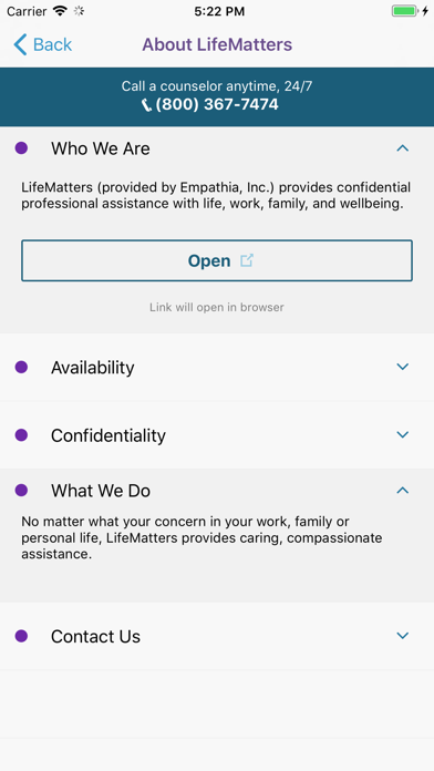 LifeMatters screenshot