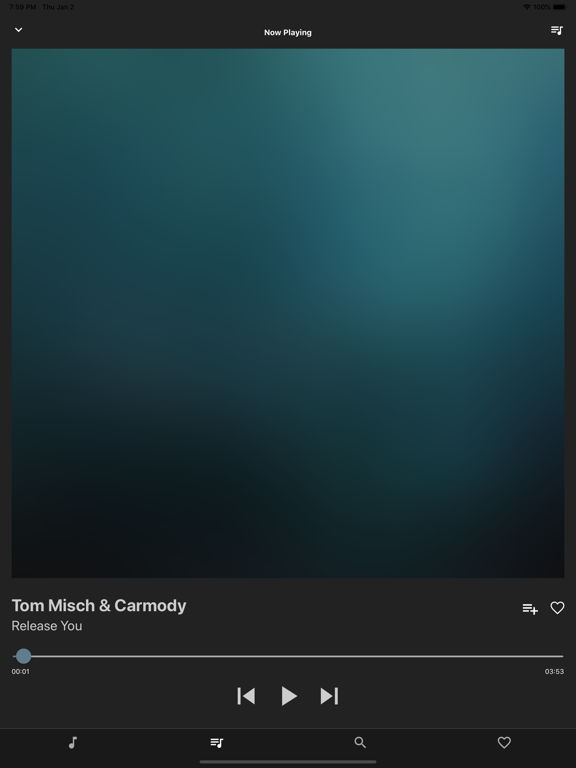Indie Shuffle iPad screenshot 4 - Music app