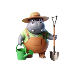 Gardener Hippo Stickers