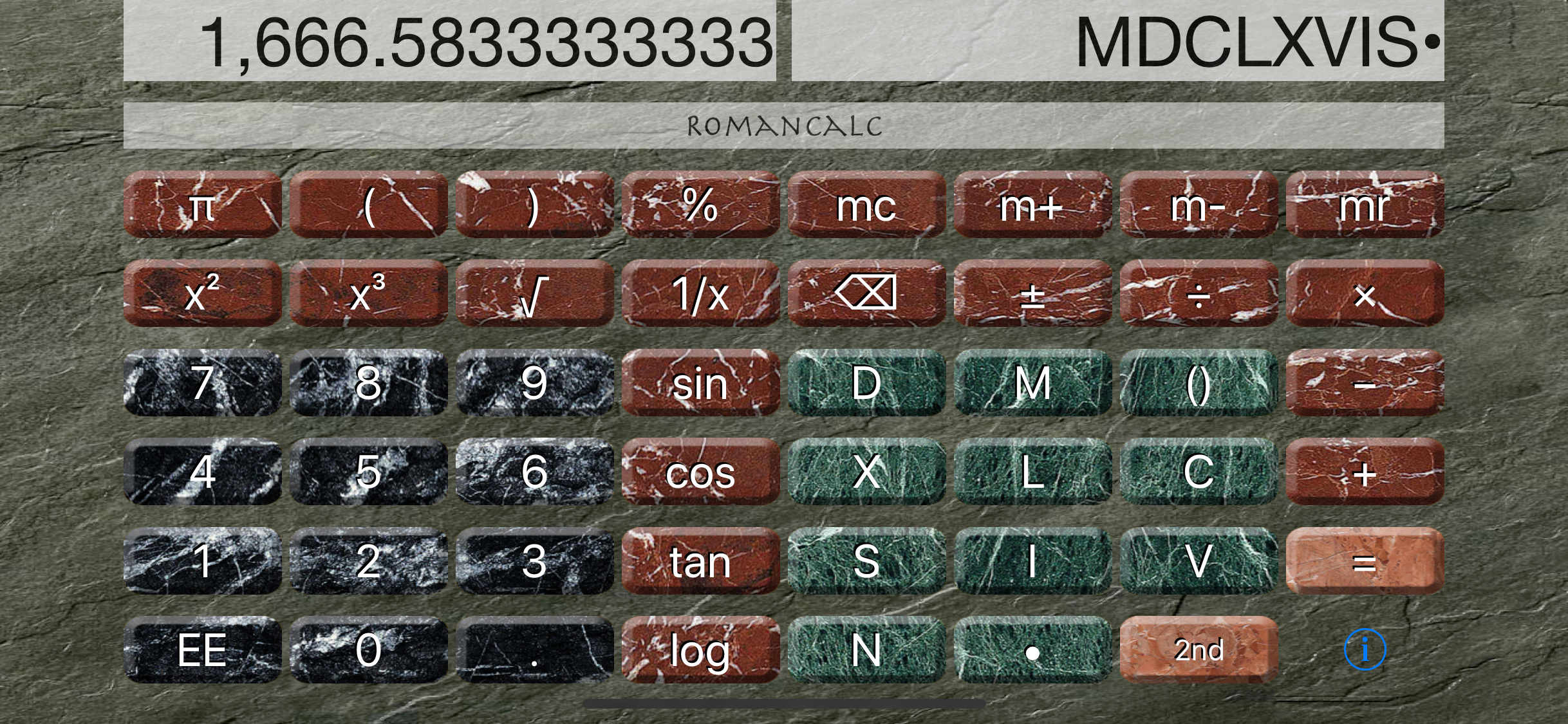 Roman Calculator screenshot 3