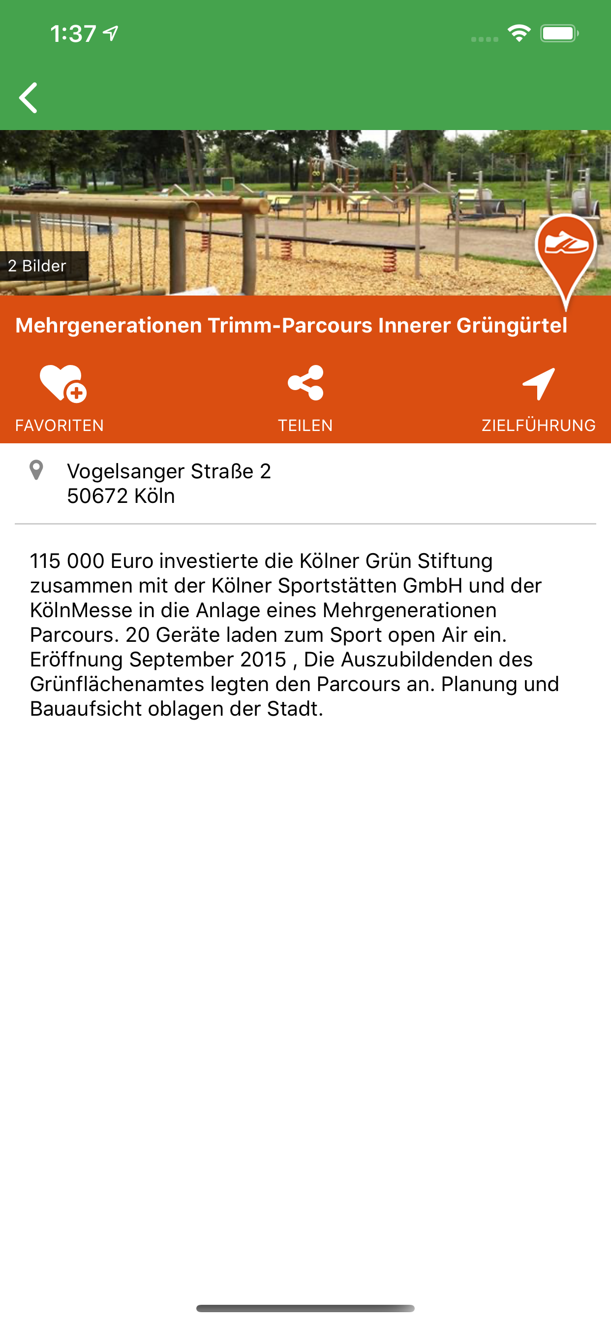 Mein Grüngürtel Rundweg Köln