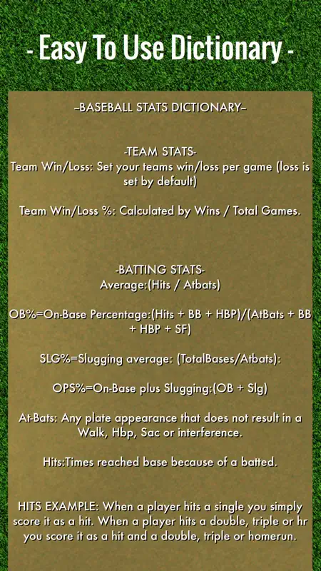 Baseball Stats Tracker Touch screenshot 5 of 6