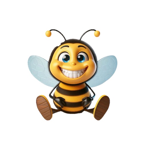 Happy Bee Stickers