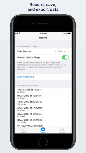 Gathered: Sensors and Metadata screenshot 3