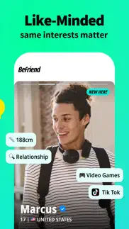befriend - make new friends iphone screenshot 4