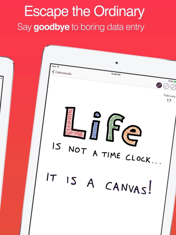 Draw Calendar: Sketch Plan iPad screenshot