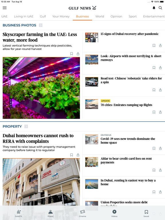 Gulf News - Latest UAE News iPad screenshot 4 - News app