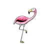 Pink Gentle Flamingo Stickers delete, cancel