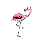 Pink Gentle Flamingo Stickers App Support