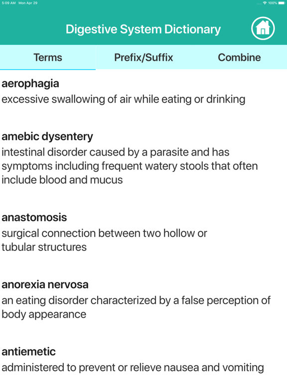 Digestive System Medical Terms iPad screenshot