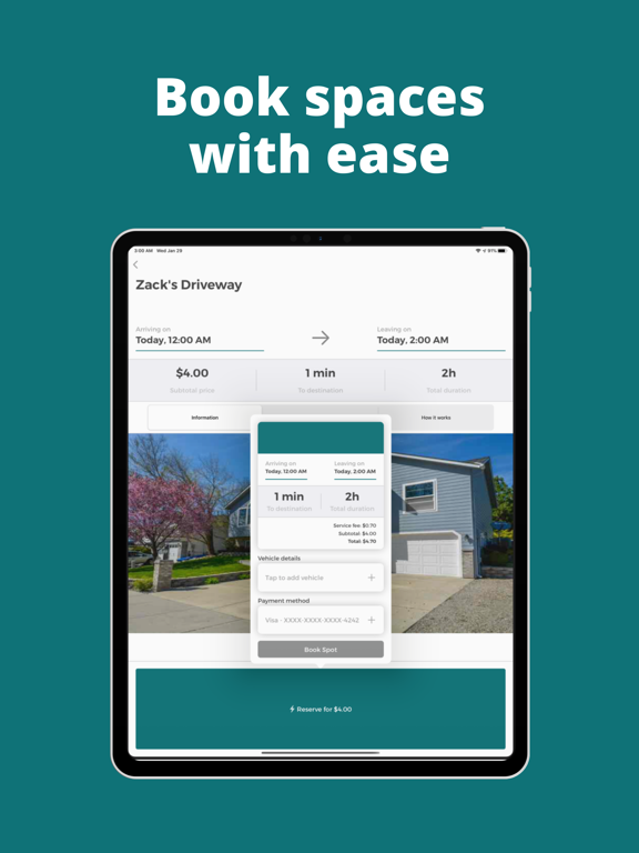 Prked - #1 Parking App iPad screenshot 3 - Travel app