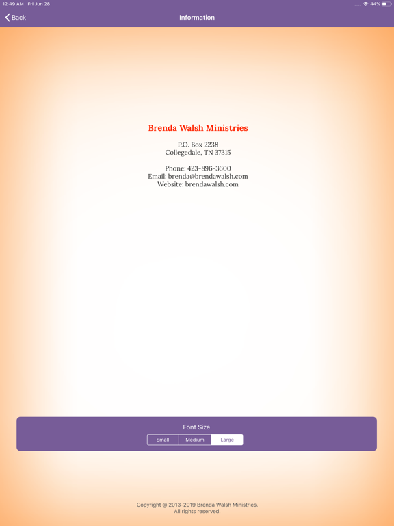 Sharing God's Love iPad screenshot 4 - Lifestyle app