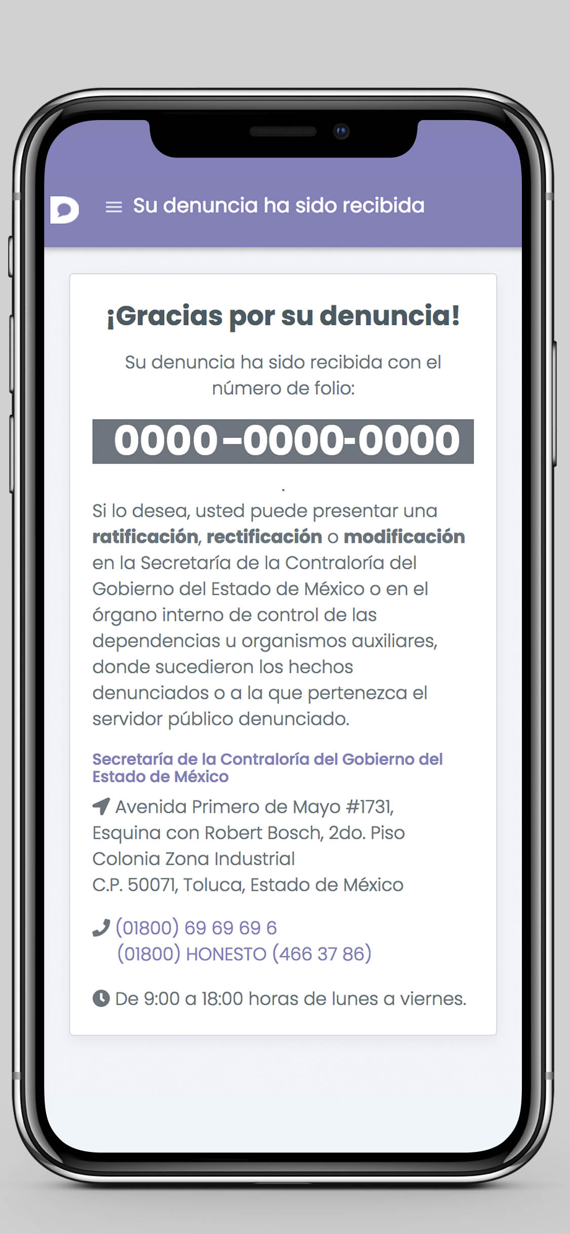 Denuncia EDOMEX