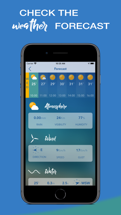 iPlaya. Beach weather forecast Screenshot