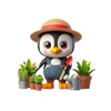 Penguin Gardener Stickers icon