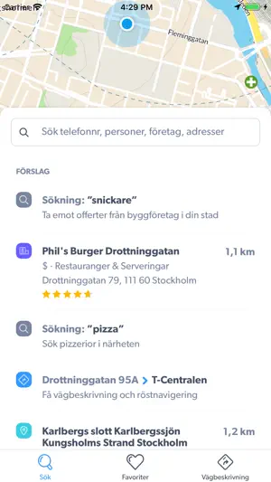 hitta.se screenshot 1
