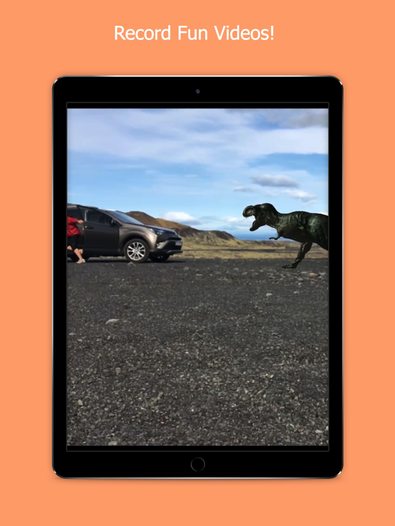 dinosAR: Dinosaur AR Camera iPad screenshot 1 - Education app
