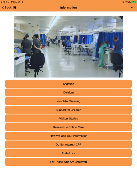 Screenshot #6 pour Critical Care Visitors