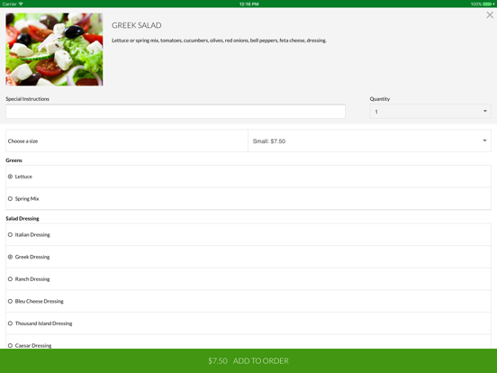 Pizza Boy Restaurant iPad screenshot 3 - Food & Drink app