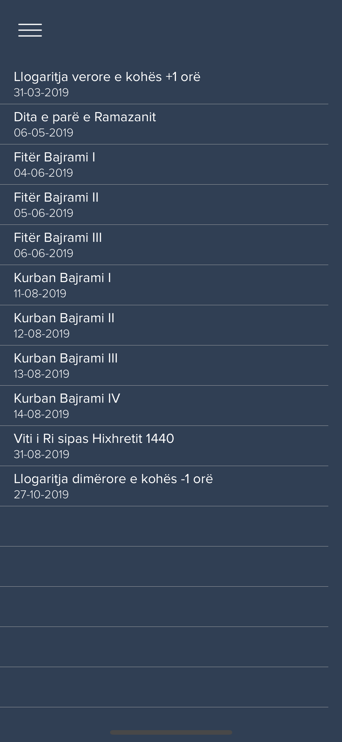 Takvimi Shqip screenshot 2