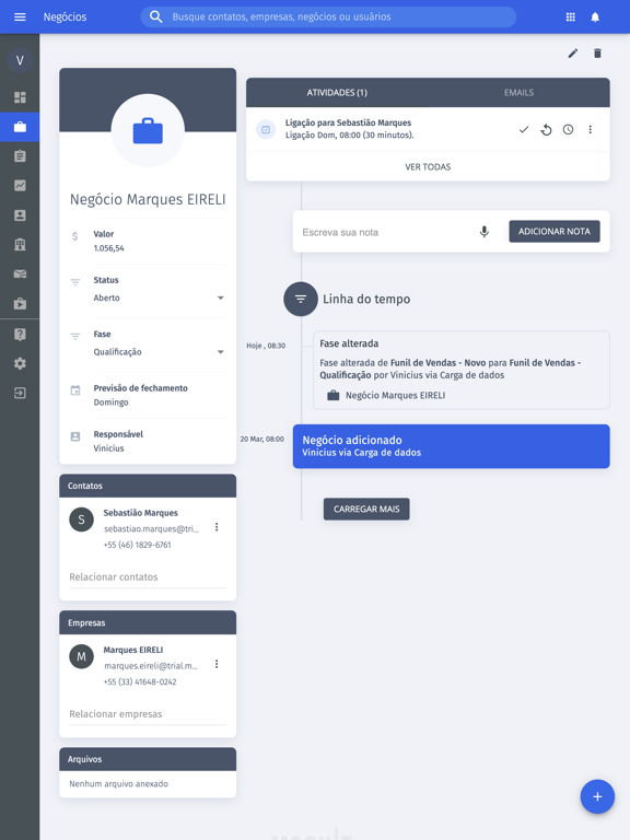 Moskit CRM app screenshot 2