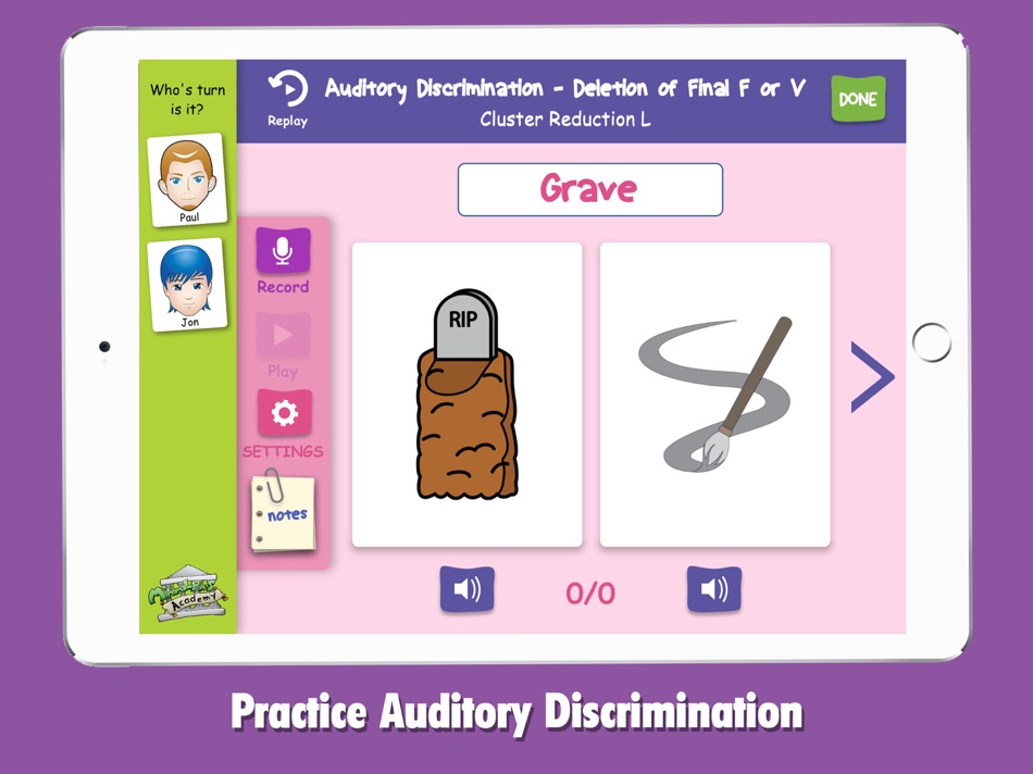 #4. Minimal Pairs Academy (iOS) Podle: Smarty Ears