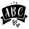 Hand Lettering AR font drawing icon