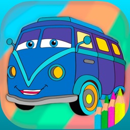Coloriages de voitures et voit