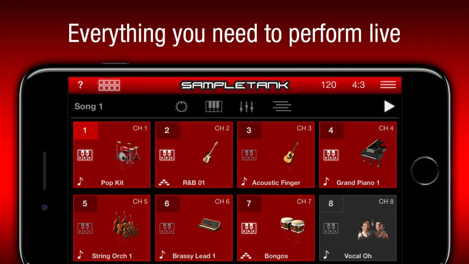 Скриншот SampleTank CS на iPhone 5