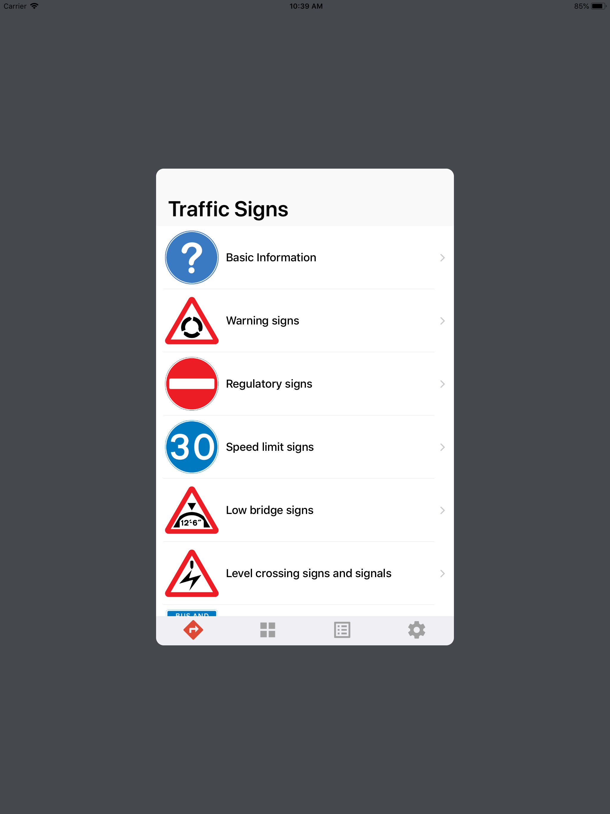 UK Traffic Signs