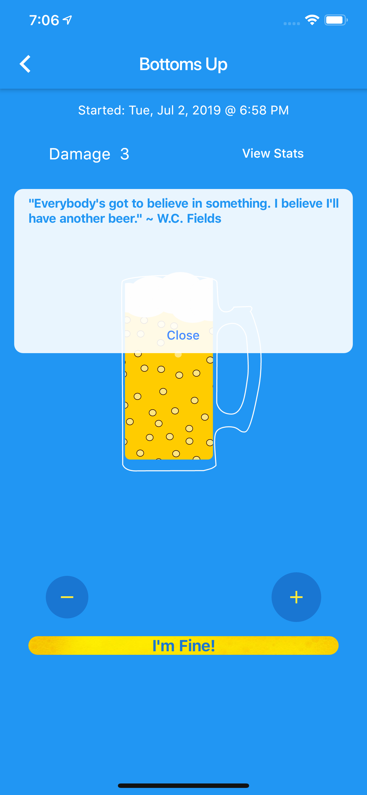 Drink Counter and Stats