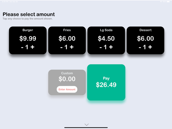 QwickPAY iPad screenshot 7 - Business app