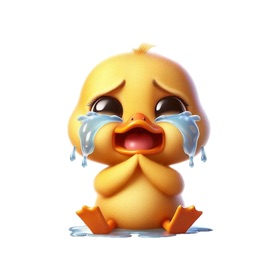 Crying Duckling Stickers