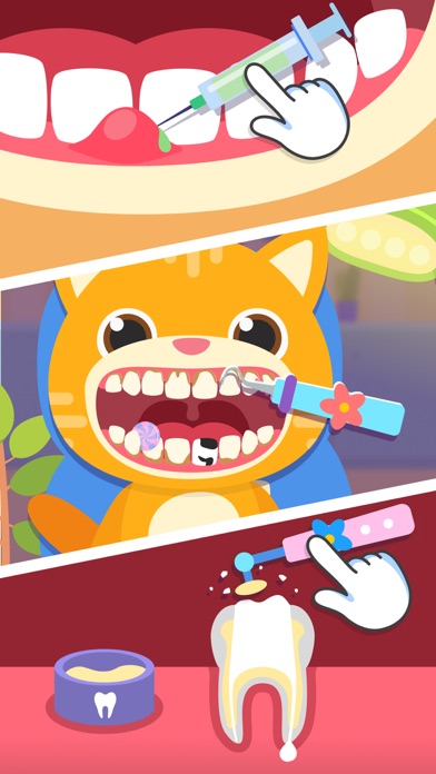 歯医者 ドクター 子供 ゲーム - 歯磨きゲーム 共 動物のおすすめ画像6