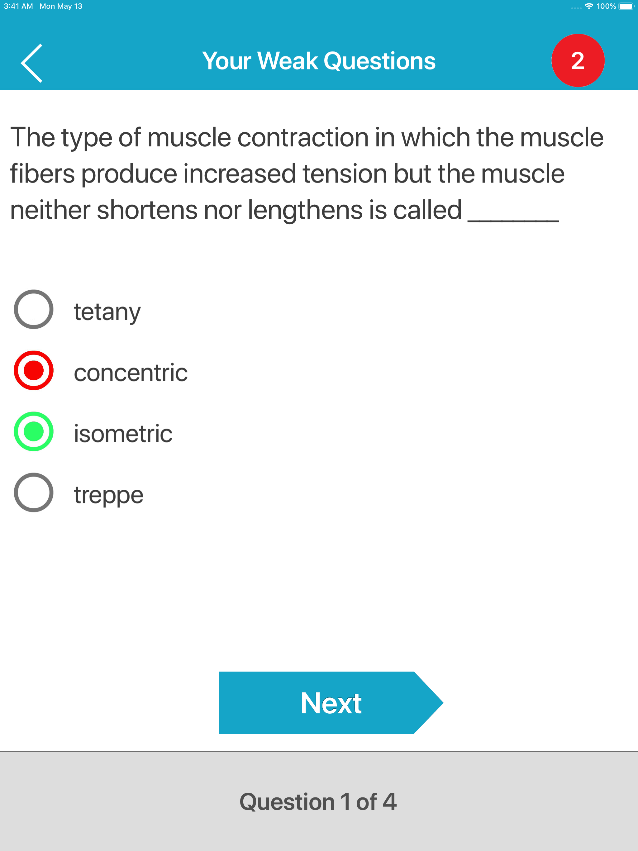 Muscular System Quizzes screenshot 17