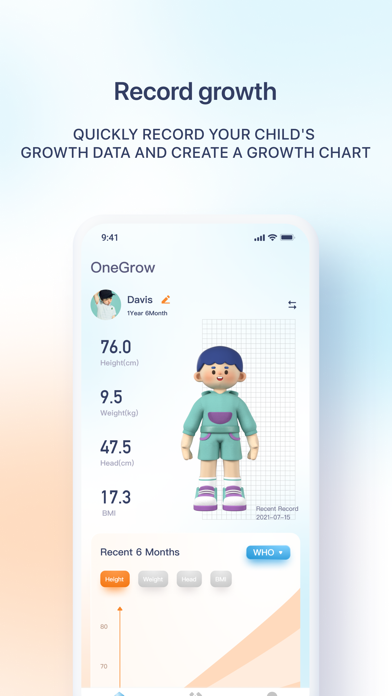 OneGrow - Child Growth Tracker Screenshot