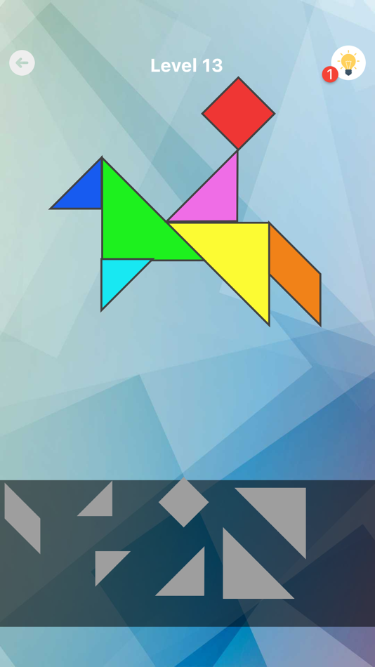 #9. Tangram Shape Puzzle Game (iOS) Bởi: Paperboat Labs Private Limited