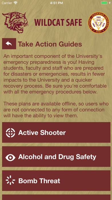 Wildcat Safe iPhone screenshot 7 - Education app