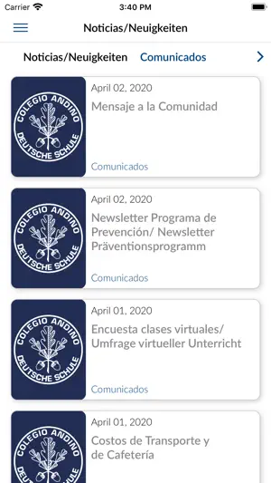 Colegio Andino screenshot 4