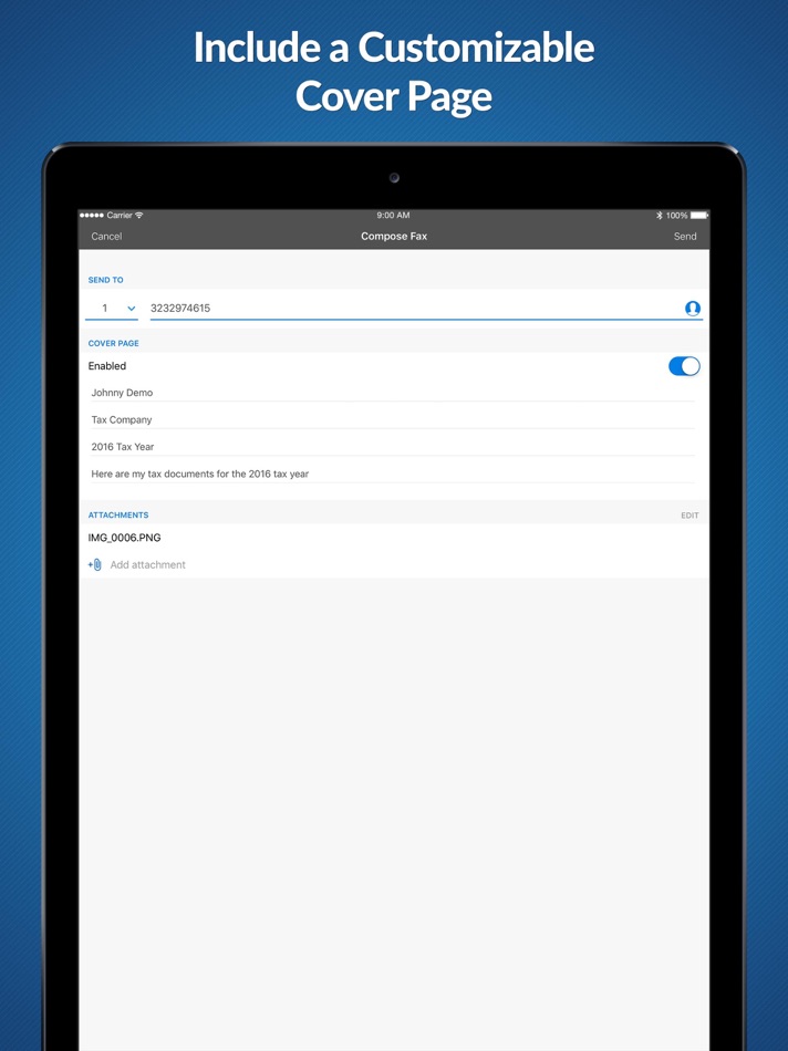 #2. eFax App–Send Fax from iPhone (iOS) By: j2 Cloud Services LLC