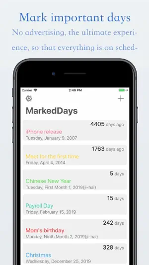 MarkDays - Count to days screenshot 1