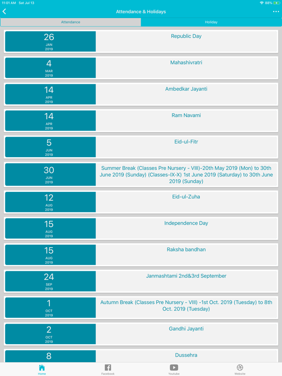 DPSFBD Faculty iPad screenshot