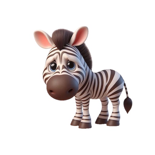 Sad Zebra Stickers