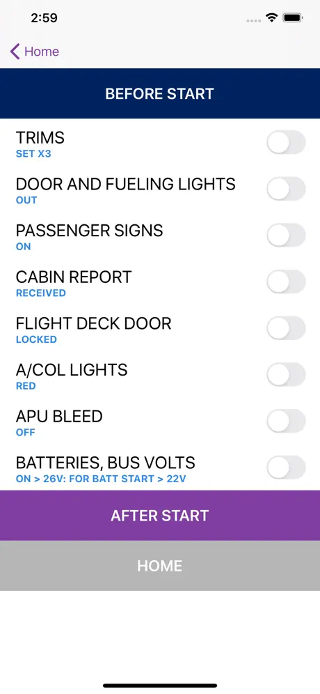 Q400 Checklist