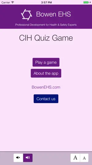 CIH Quiz Game App screenshot 1